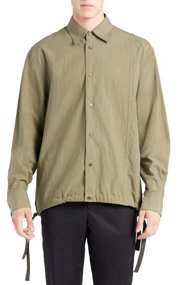 Men's Marni Drawstring Hem Woven Shirt