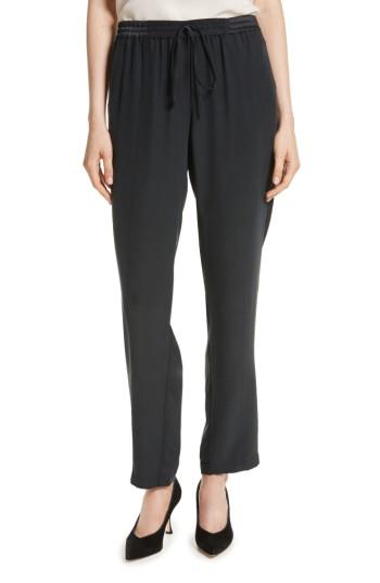 Women's Robert Rodriguez Easy Silk Pants - Black