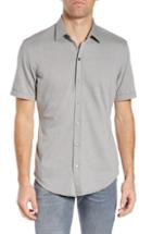 Men's Boss Robb Slim Fit Jersey Sport Shirt - Grey