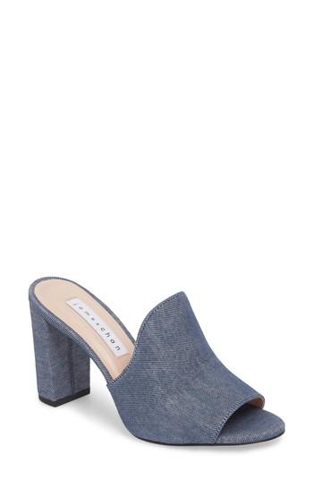Women's James Chan Aimee Block Heel Mule M - Blue