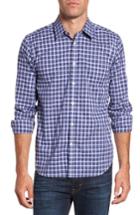 Men's Jeremy Argyle Slim Fit Plaid Sport Shirt, Size - Blue