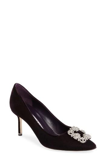Women's Manolo Blahnik Hangisi Pump Us / 36eu - Purple