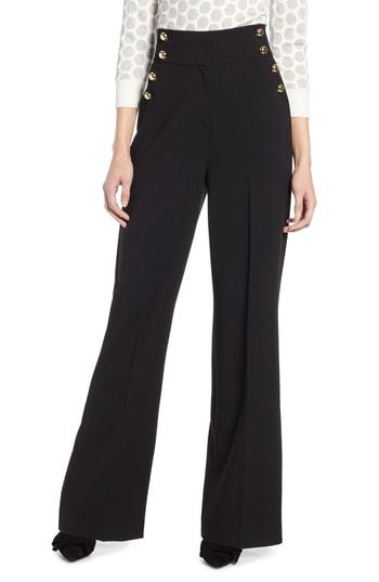 Women's Halogen X Atlantic-pacific High Waist Wide Leg Pants - Black