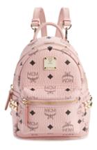 Mcm 'x-mini Stark Side Stud' Convertible Backpack - Pink