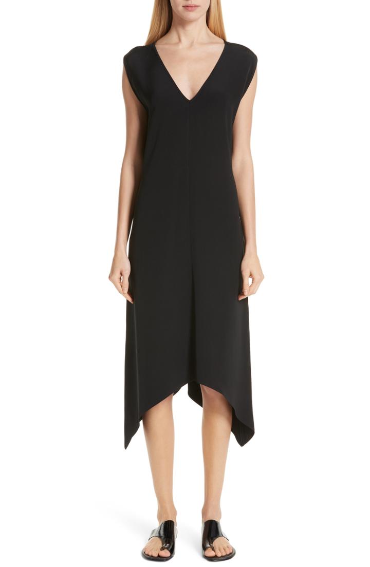 Women's Zero + Maria Cornejo Silk Crepe Dress - Black