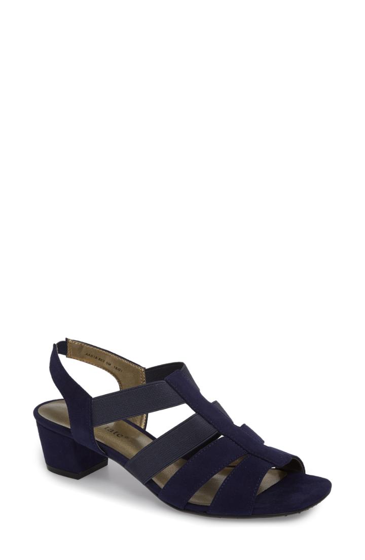 Women's David Tate Delight Slingback Cage Sandal M - Blue