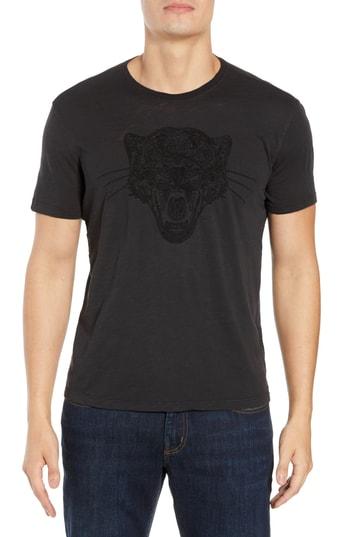 Men's John Varvatos Star Usa Embroidered Panther T-shirt - Black
