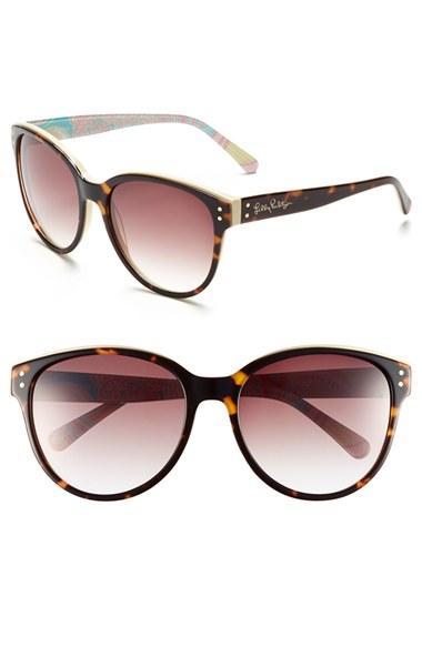 Women's Lilly Pulitzer 'atwood' 58mm Sunglasses - Tortoise/ Cream