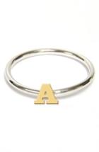Women's Jane Basch Designs Two Tone Initial Ring