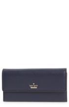 Women's Kate Spade New York Oakwood Street - Kinsley Pebbled Leather Wallet - Blue