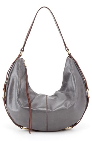 Hobo Rogue Calfskin Leather Shoulder Bag - Grey