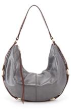 Hobo Rogue Calfskin Leather Shoulder Bag - Grey
