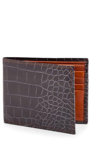 Men's Bosca Embossed Bifold Wallet -