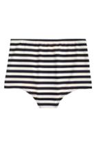Women's J.crew Stripe High Waist Bikini Bottoms - Blue