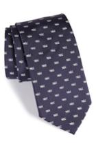 Men's Salvatore Ferragamo Dragonfly Silk Tie, Size - Blue