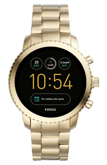 Men's Fossil Q Explorist Gen 3 Bracelet Smart Watch, 46mm