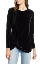 Women's 1.state One-shoulder Ruffle Edge Blouse - Burgundy