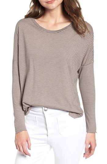 Women's Frank & Eileen Tee Lab Relaxed Stripe Tee - Brown