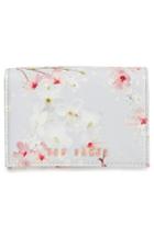 Women's Ted Baker London Oriental Blossom Small Foldover Wallet - Grey