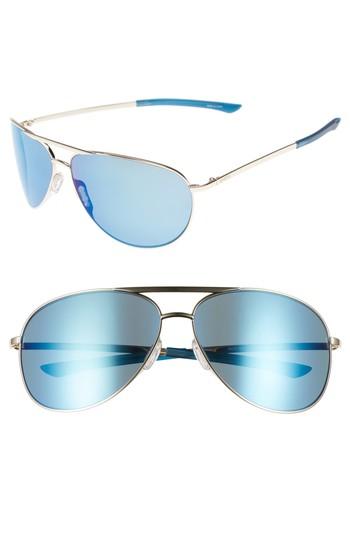Women's Smith Serpico Slim 2.0 65mm Chromapop Polarized Aviator Sunglasses -
