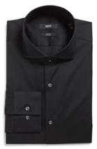 Men's Boss 'jason' Slim Fit Solid Stretch Dress Shirt - Black