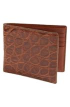 Men's Boconi Glazed Genuine Crocodile Wallet -