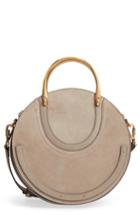 Chloe Pixie Maxi Calfskin Suede/leather Satchel - Grey