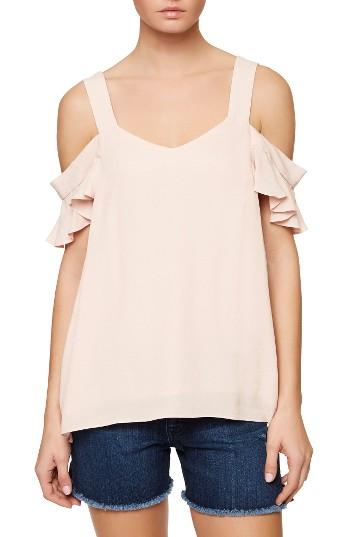 Women's Sanctuary Annie Cold Shoulder Blouse - Pink