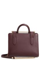 Strathberry Nano Leather Tote - Burgundy