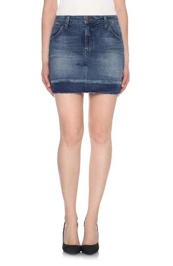 Women's Joe's Wasteland High Rise Cutoff Denim Skirt - Blue