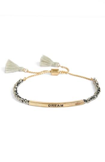 Women's Canvas Dream Beaded Bolo Bracelet