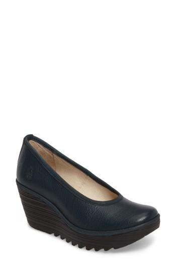 Women's Fly London 'yalu' Pump .5-6us / 36eu - Blue