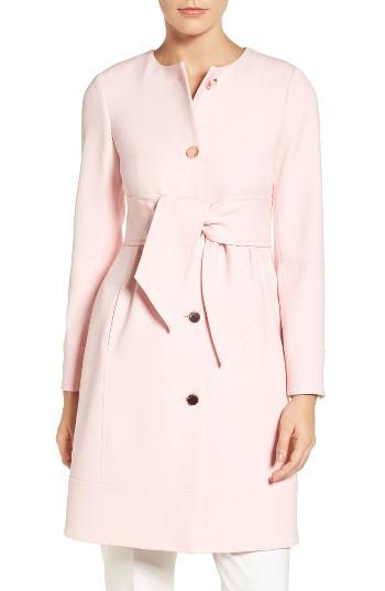 Women's Ted Baker London Belted Crepe Coat