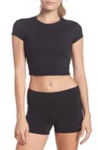 Women's Alo Choice Short Sleeve Crop Top - Black