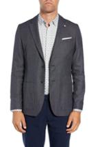 Men's Ted Baker London Pebble Slim Fit Bird's Eye Blazer (m) - Blue