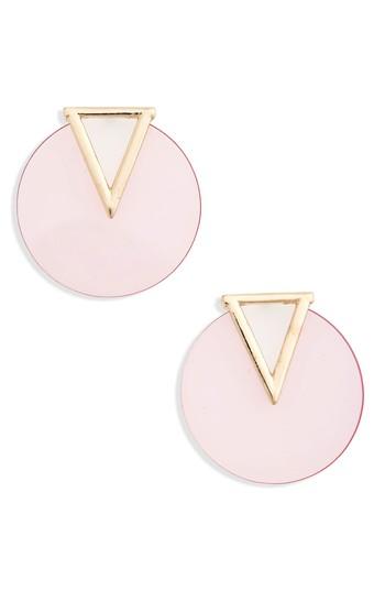 Women's Lula Triangle & Circle Statement Earrings