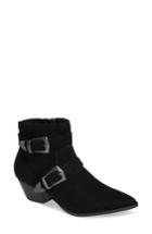 Women's Steve Madden Cuff Buckle Strap Bootie M - Black