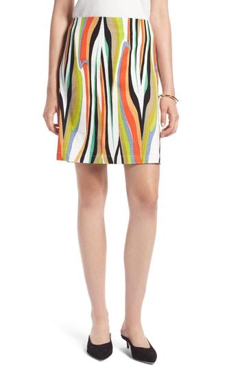 Women's Halogen Stripe Skirt - Ivory