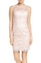 Women's Adrianna Papell Lace Sheath Dress - Pink