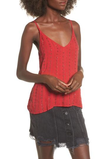 Women's Lost + Wander Rouge Beaded Camisole Top