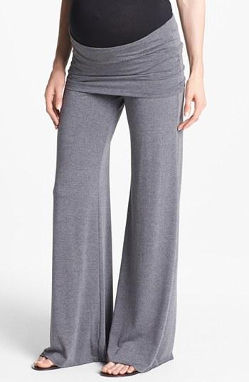 Women's Maternal America Knit Flare Leg Maternity Pants