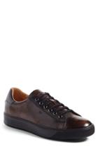 Men's Santoni 'apache' Lace-up Sneaker .5 D - Brown