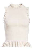 Women's Rebecca Taylor Ruffle Trim Tank - Pink