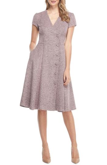 Women's Gal Meets Glam Collection Agatha Dainty Tweed Dress - Pink