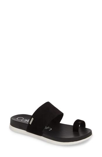 Women's Calvin Klein Danava Slide Sandal M - Black