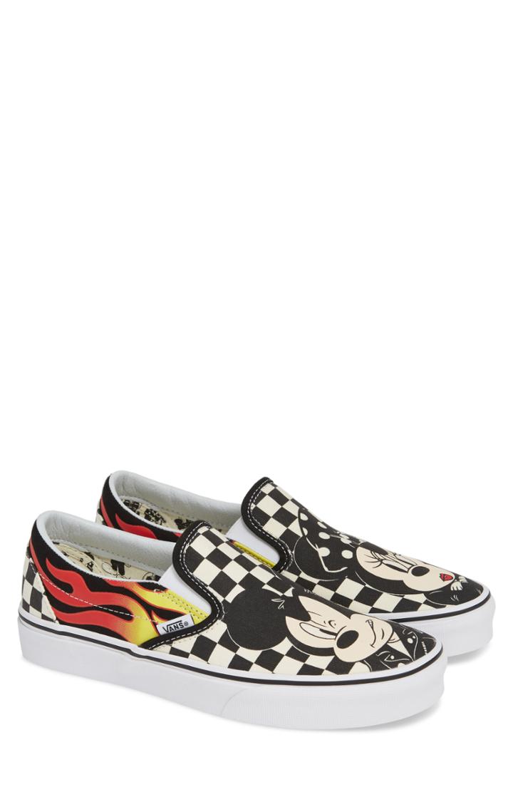 Men's Vans X Disney Classic Slip-on M - Black