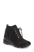 Women's Jambu Offbeat Perforated Wedge Sneaker .5 M - Black