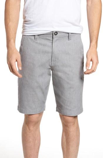 Men's Volcom 'modern' Stretch Chino Shorts - Grey
