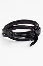 Men's Miansai 'noir' Anchor Leather Bracelet