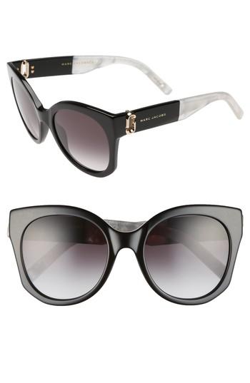 Women's Marc Jacobs 53mm Gradient Lens Cat Eye Sunglasses -